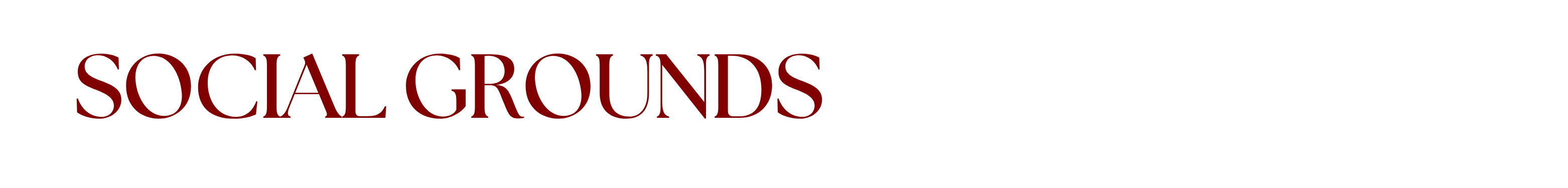 Social Grounds